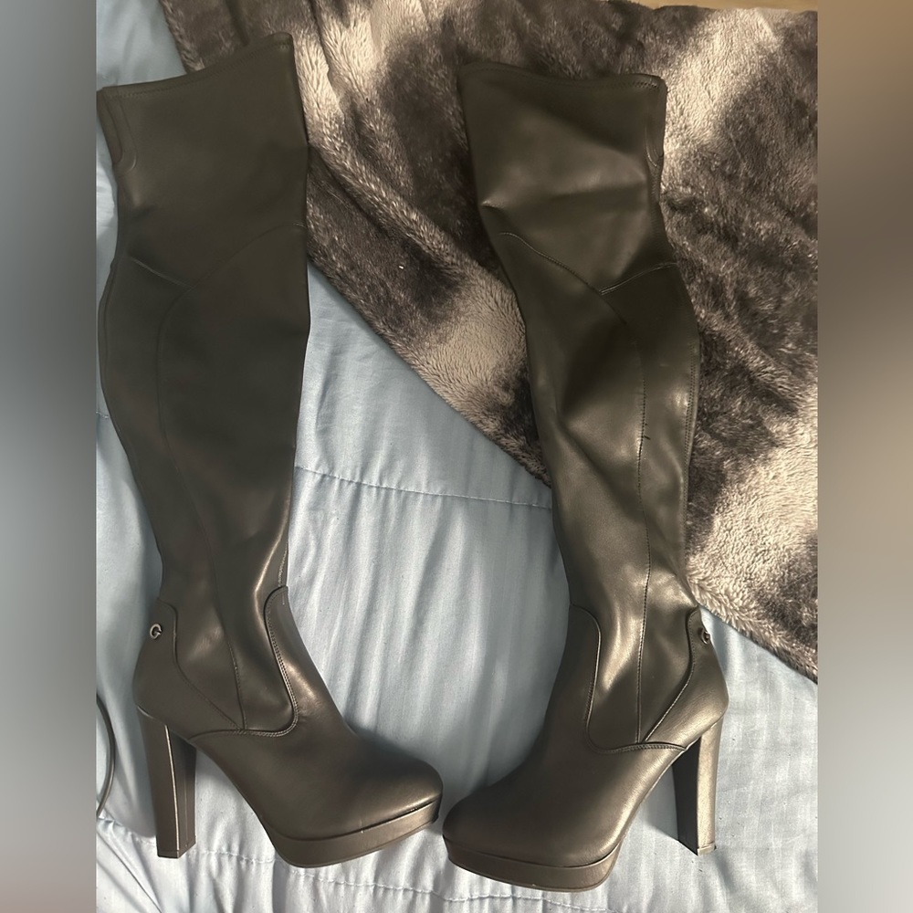 guess thigh high boots